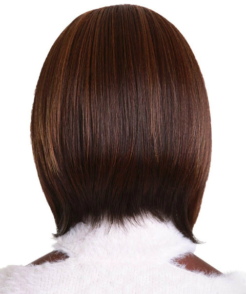 Cerosa Carmel Brown Blend Long Bob Lace Wig