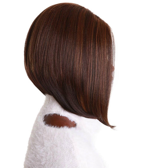 Cerosa Carmel Brown Blend Long Bob Lace Wig