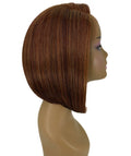 Cerosa Copper Aubum Blend Long Bob Lace Wig