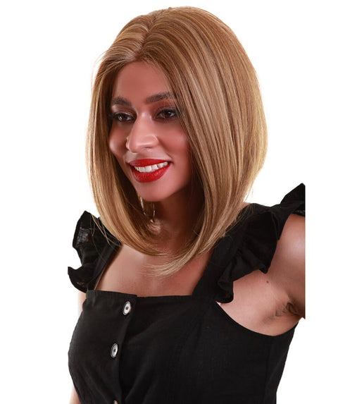 Cerosa Blonde Blend Long Bob Lace Wig
