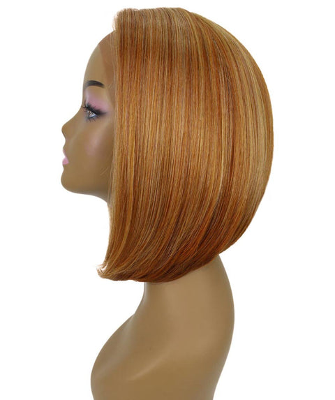 Cerosa Strawberry Blonde Long Bob Lace Wig