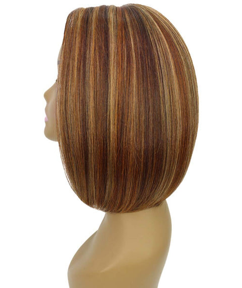 Cerosa Aubum Brown Blend Long Bob Lace Wig