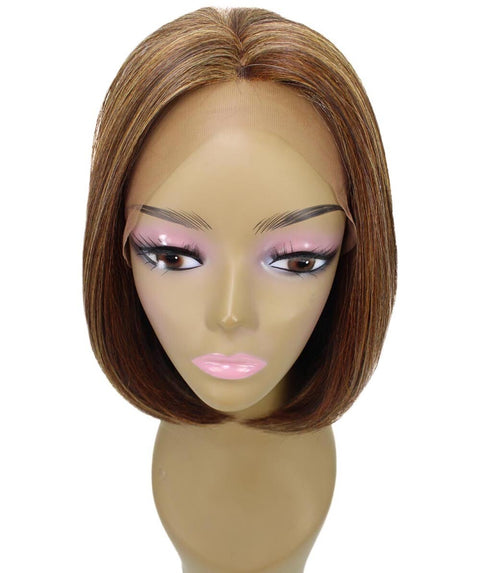 Cerosa Aubum Brown Blend Long Bob Lace Wig