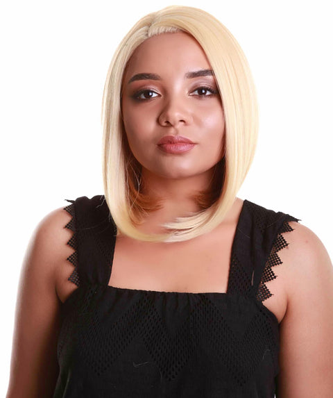 Cerosa Golden Dark Blonde Long Bob Lace Wig