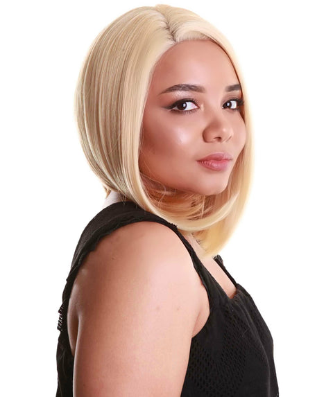 Cerosa Golden Dark Blonde Long Bob Lace Wig
