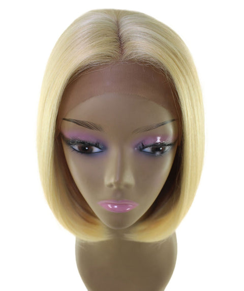 Cerosa Golden Dark Blonde Long Bob Lace Wig