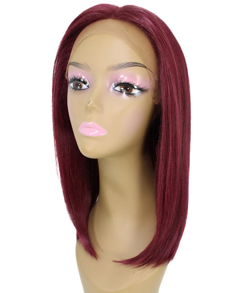 Nandi Deep Red Bob Lace Wig