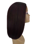 Nandi Medium Red and Black Blend Bob Lace Wig