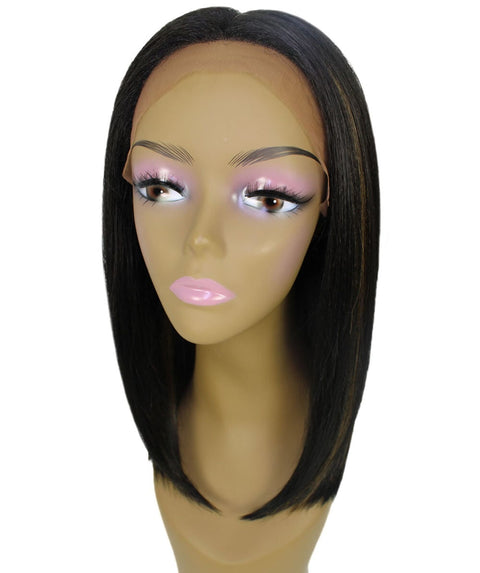 Nandi Black with Golden Bob Lace Wig