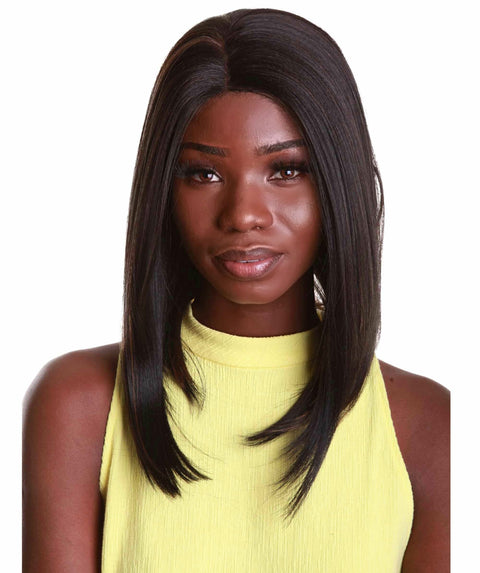 Nandi Black with Caramel Bob Lace Wig