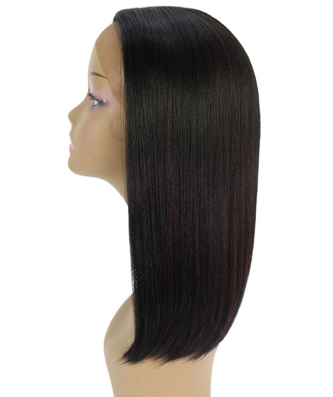 Nandi Black with Aubum Bob Lace Wig