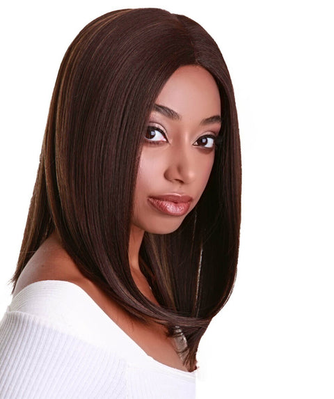 Nandi Brown with Golden Bob Lace Wig