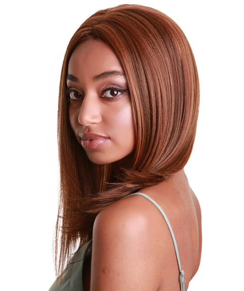 Nandi Light Brown Blend Bob Lace Wig