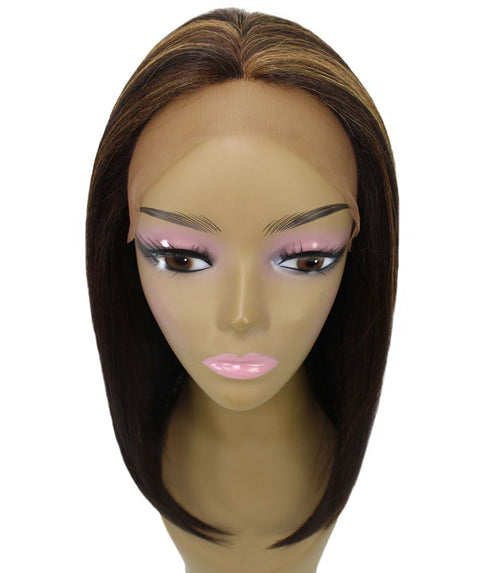 Nandi Carmel Brown Blend Bob Lace Wig