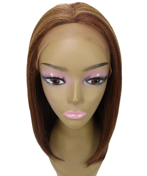 Nandi Copper Aubum Blend Bob Lace Wig