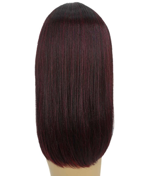 Nandi Deep Red Over Medium Red Bob Lace Wig