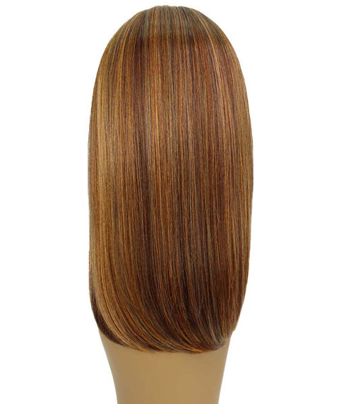 Nandi Aubum Brown Blend Bob Lace Wig
