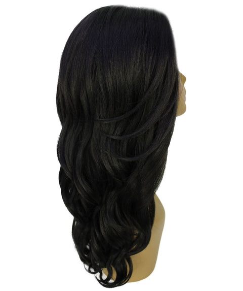 Cleo Natural Black Layered Lace Front Wig