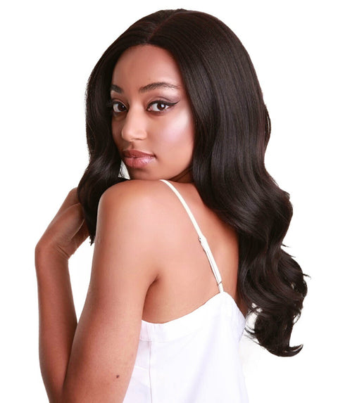 Cleo Dark Brown Layered Lace Front Wig
