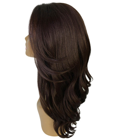 Cleo Medium Brown Layered Lace Front Wig