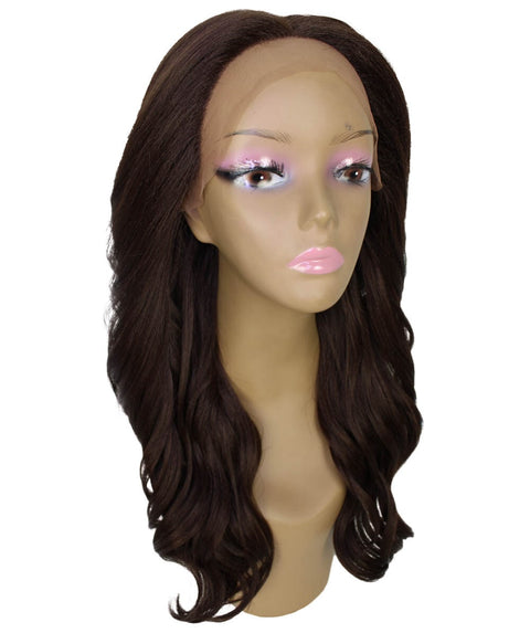Cleo Medium Brown Layered Lace Front Wig