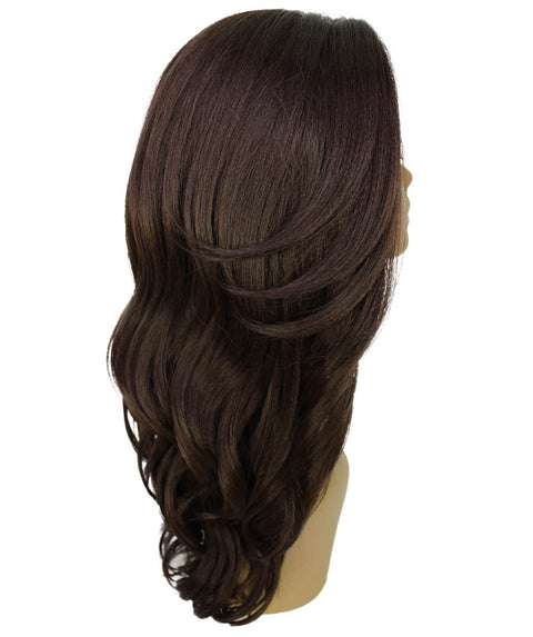 Cleo Medium Brown Layered Lace Front Wig