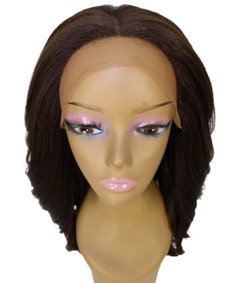 Cleo Medium Brown Layered Lace Front Wig