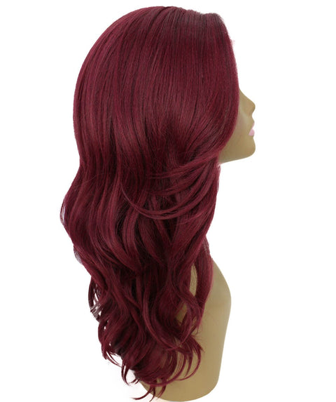 Cleo Deep Red Layered Lace Front Wig