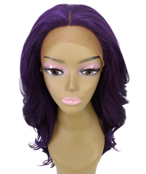 Cleo Violet Blend Layered Lace Front Wig
