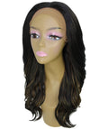 Cleo Black with Golden Layered Lace Front Wig