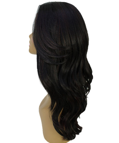 Cleo Black with Aubum Layered Lace Front Wig