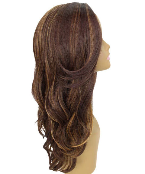 Cleo Brown with Golden Layered Lace Front Wig