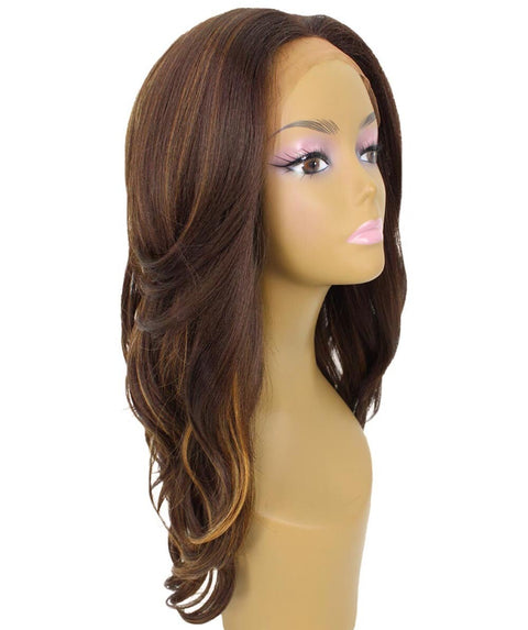 Cleo Brown with Golden Layered Lace Front Wig