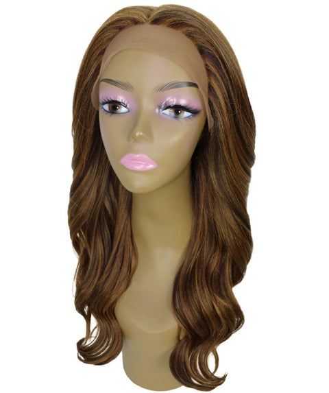Cleo Light Brown Blend Layered Lace Front Wig