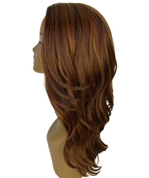 Cleo Light Brown Blend Layered Lace Front Wig