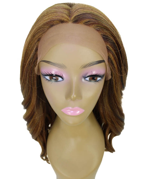 Cleo Light Brown Blend Layered Lace Front Wig