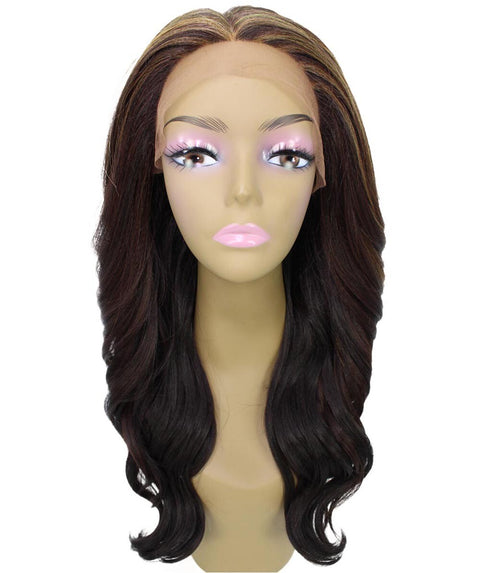 Cleo Carmel Brown Blend Layered Lace Front Wig