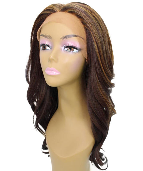 Cleo Carmel Brown Blend Layered Lace Front Wig