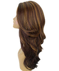 Cleo Carmel Brown Blend Layered Lace Front Wig