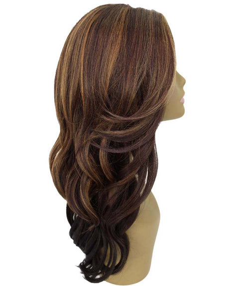 Cleo Carmel Brown Blend Layered Lace Front Wig