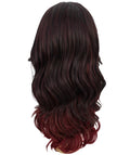 Cleo Deep Red Over Medium Red Layered Lace Front Wig