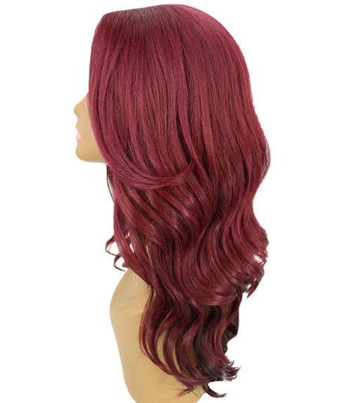 Cleo Medium Red Layered Lace Front Wig