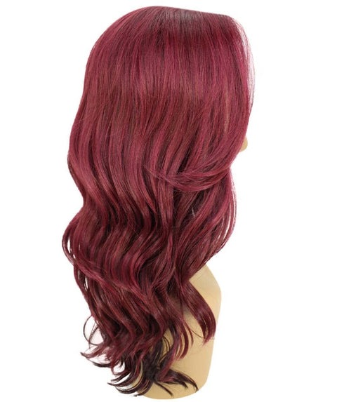 Cleo Medium Red Layered Lace Front Wig
