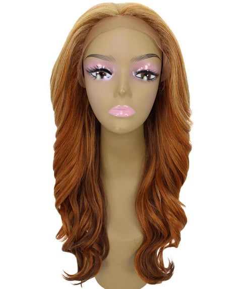 Cleo Strawberry Blonde Layered Lace Front Wig