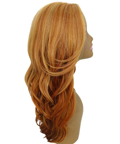 Cleo Strawberry Blonde Layered Lace Front Wig