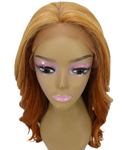 Cleo Strawberry Blonde Layered Lace Front Wig