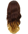 Cleo Medium Brown over Blonde Layered Lace Front Wig