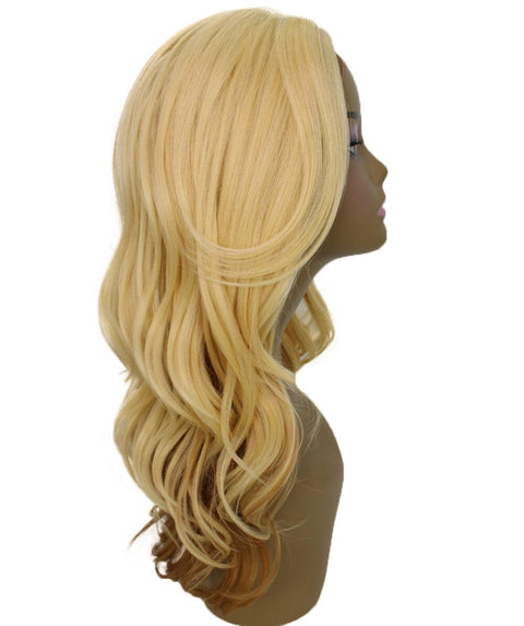 Cleo Golden Dark Blonde Layered Lace Front Wig