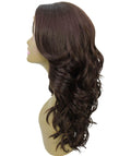 Yenne Medium Brown Wavy Layered Lace Front Wig