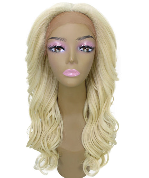 Yenne Light Blonde Wavy Layered Lace Front Wig